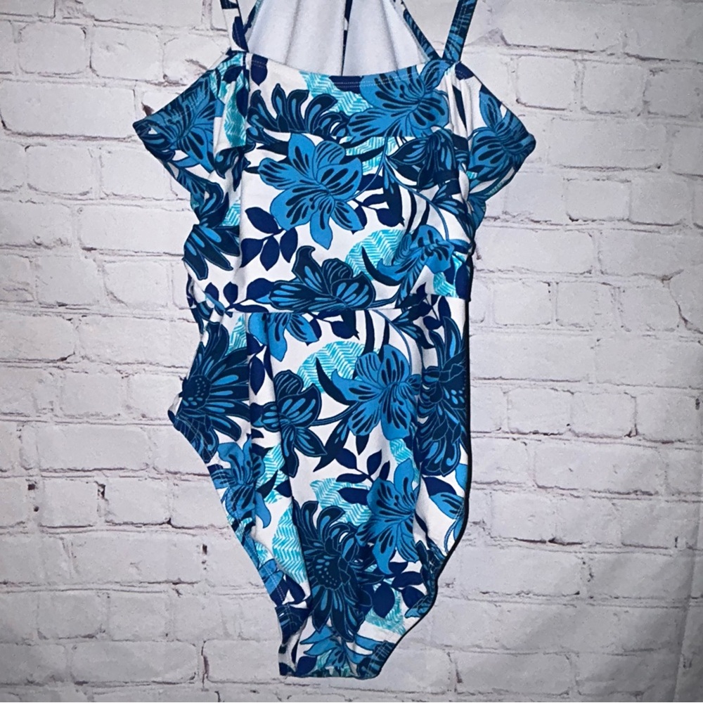 Bleu Rod Beattie Pique Ole Hi-Neck One Piece Swimsuit with Keyhole size 14‎ - Picture 6 of 8